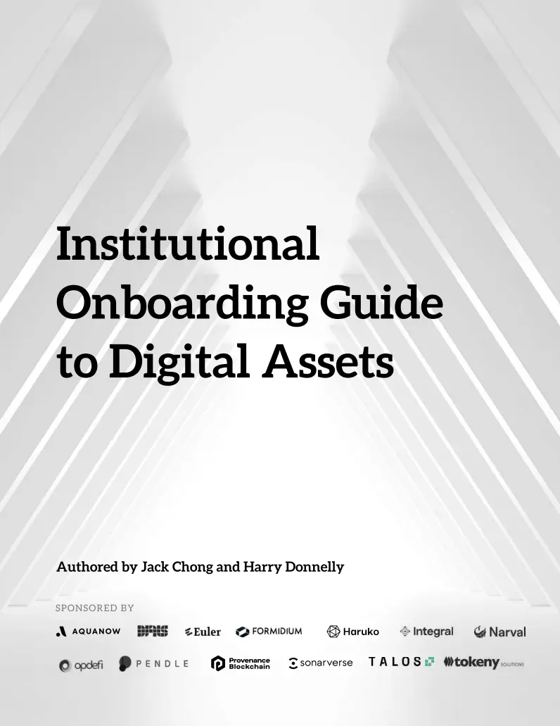 Institutional Onboarding Guide to Digital Assets